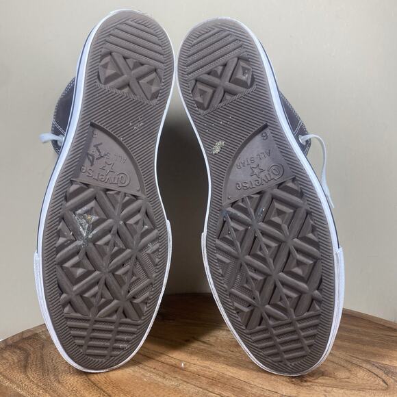 Converse Chuck Taylor All Star High Womens Brown And White Size 8 High Top Shoes - Picture 6 of 9